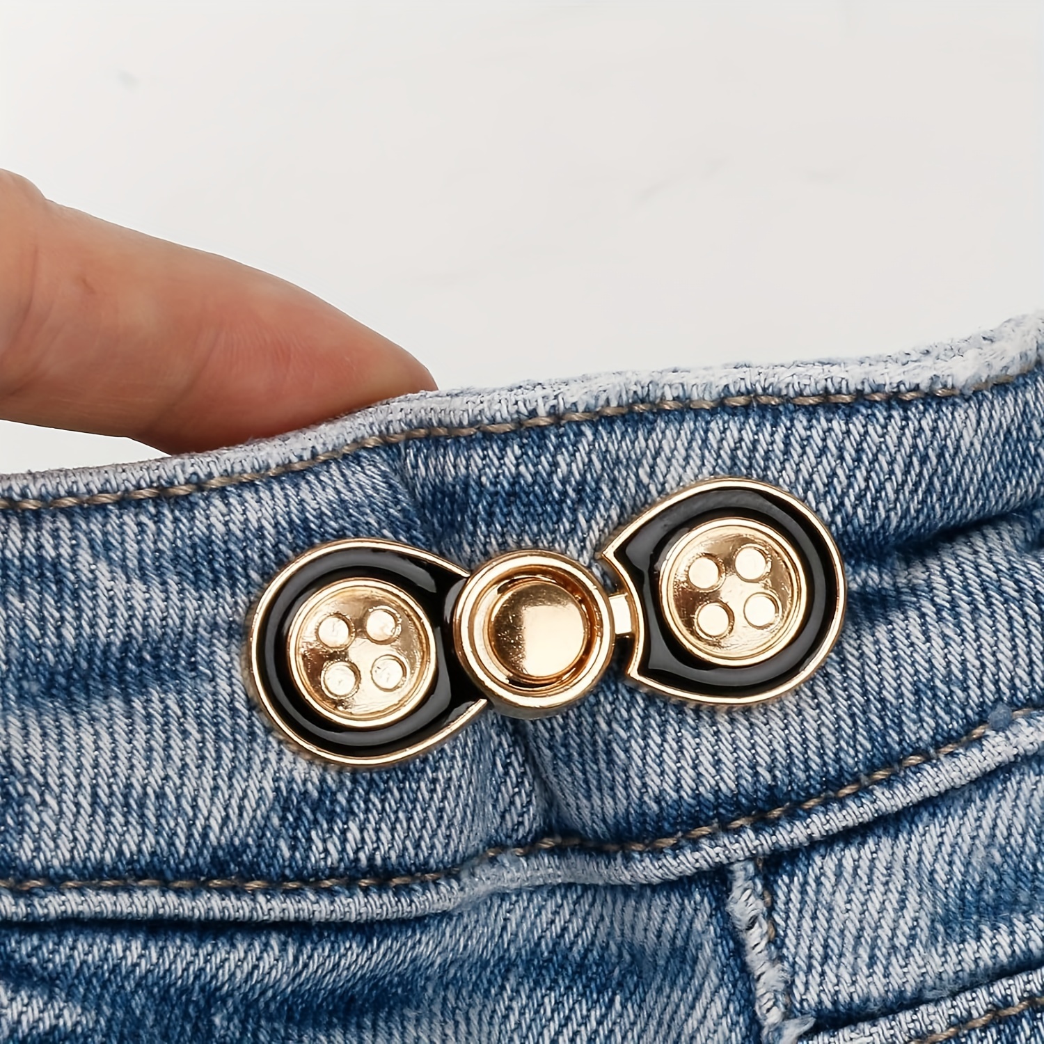 Pant Waist Tightener Detachable Jean Buttons Loose Jeans No - Temu