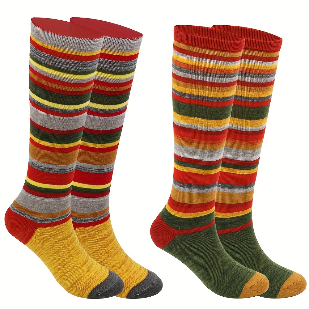 Chaussettes hautes multicolores