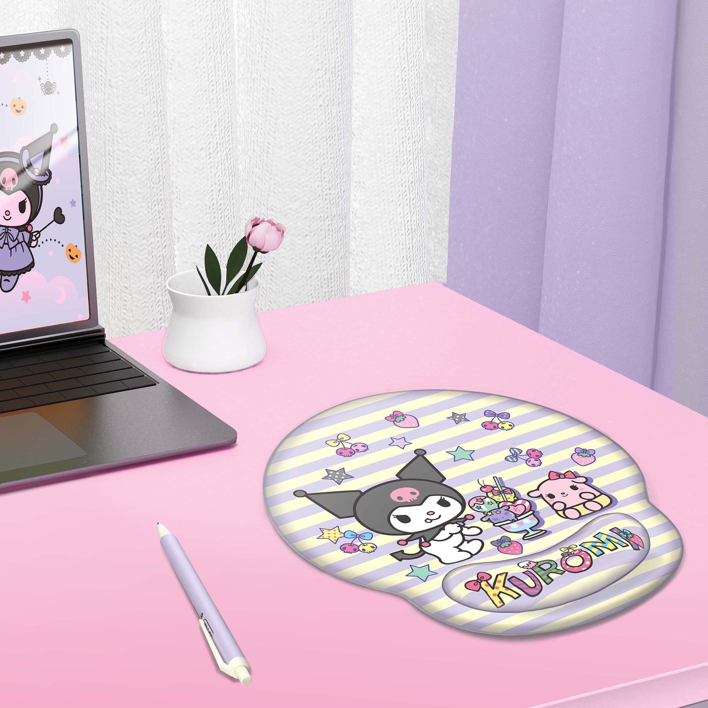 Cute Sanrio Keyboard Wrist Rest Cushion Gel Pad Kuromi My melody Hello Kitty