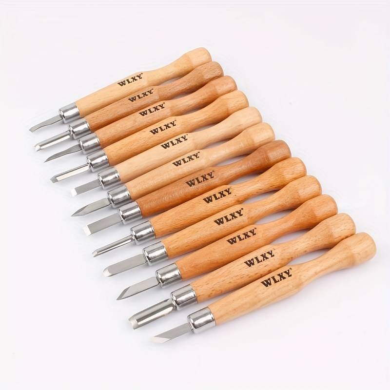 7PCS Wood Carving Chisel Knife Hand Tool Set Basic Detailed Woodworkers  Gouges Multi Purpose DIY Professional