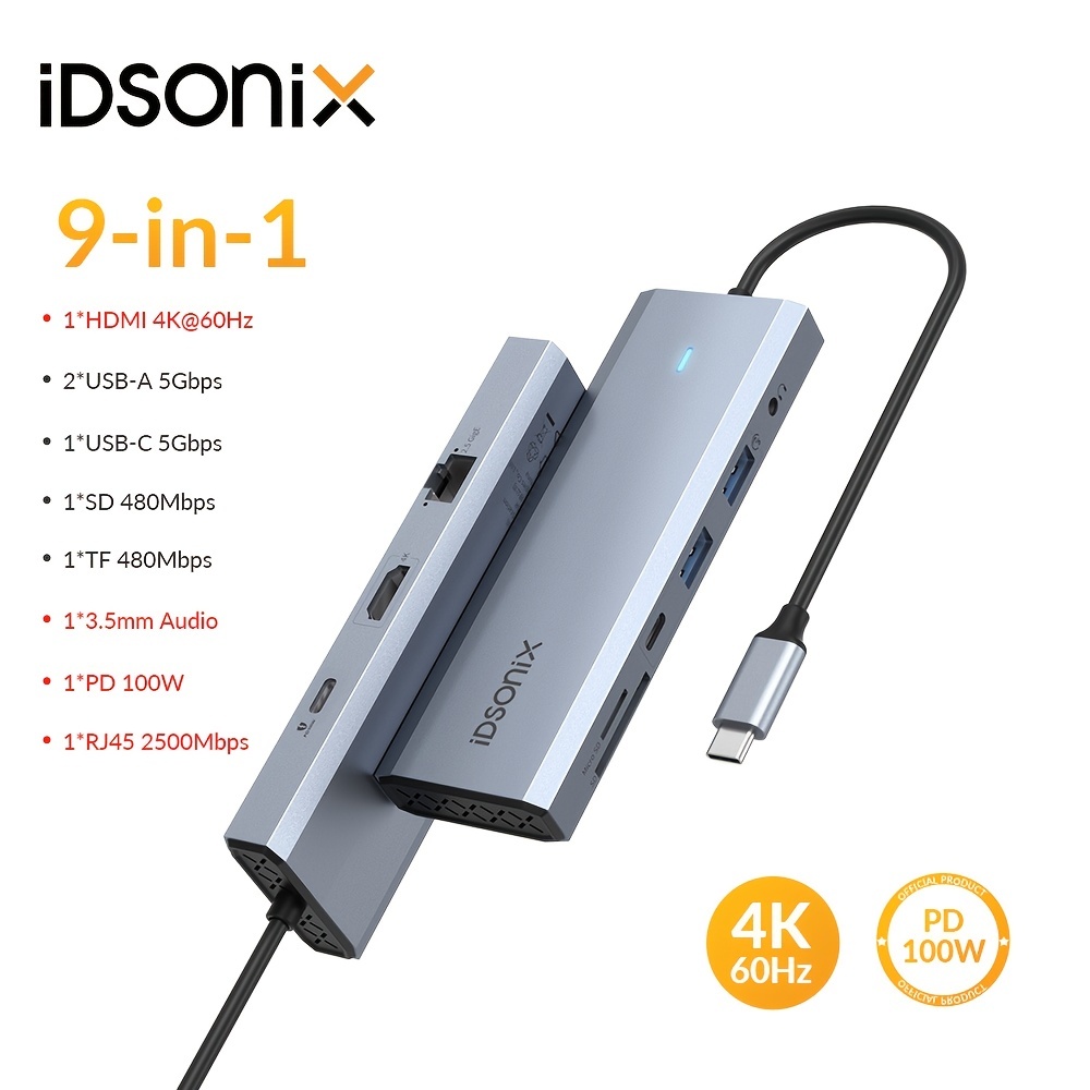 Usb C Hub Multiport Type C Docking Station Adapter - Temu