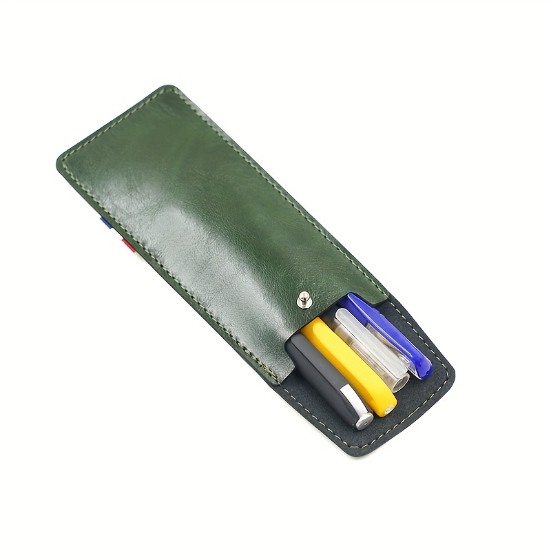 Pu Leather Pen Pouch Holder Organizer