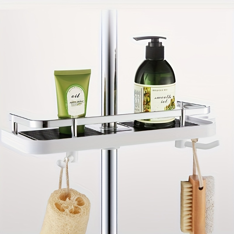 Bathroom Shower Storage Holder Rack Shampoo Tray Shower Head Holder Soap  Shelves
