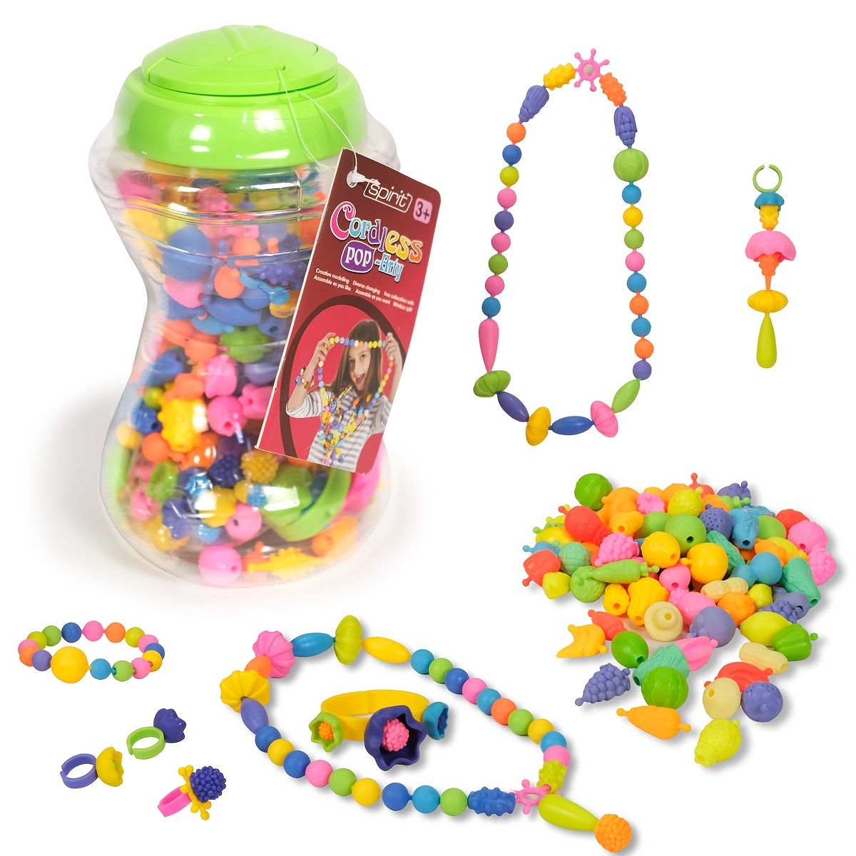 Beads For Girls Toys Kids Jewelry Making Kit Bead Art And Craft