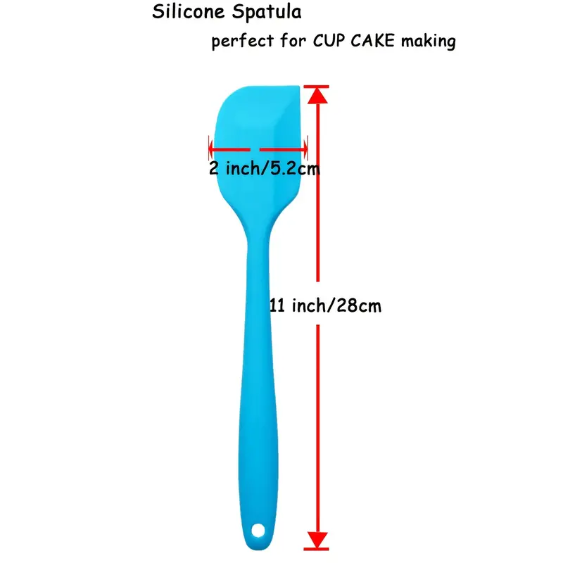 Silicone Spatulas, 10 inch Small Rubber Spatula Heat Resistant Non-Stick  Flexible Scrapers Baking Mixing Tool (4 Pieces)