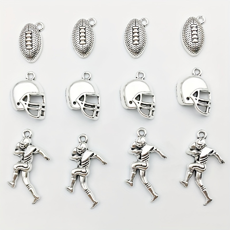 Vintage Zinc Alloy Rugby Pendant Sport Charms Jewelry - Temu