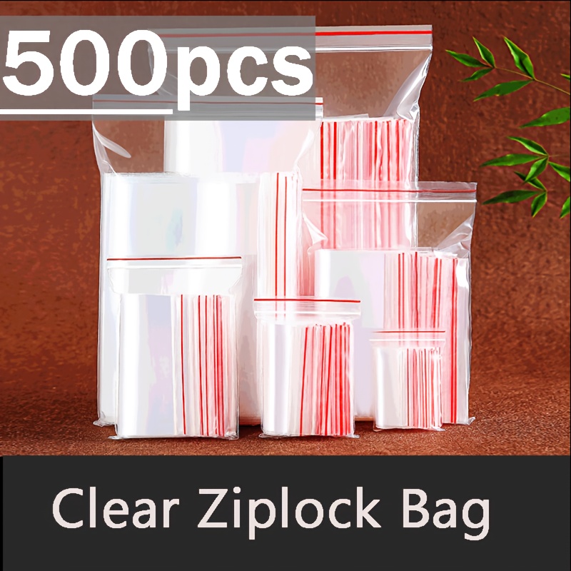 500 Unidades Bolsas Plástico Pequeñas Bolsas Cierre - Temu Mexico