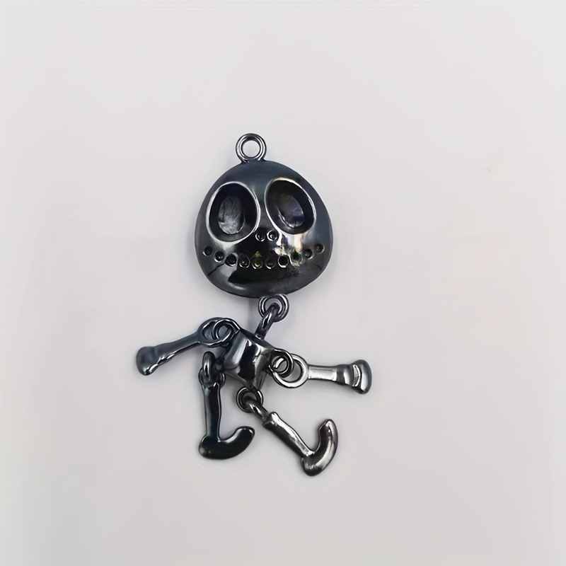 Skull Man Gun Keychain DIY Accessory
