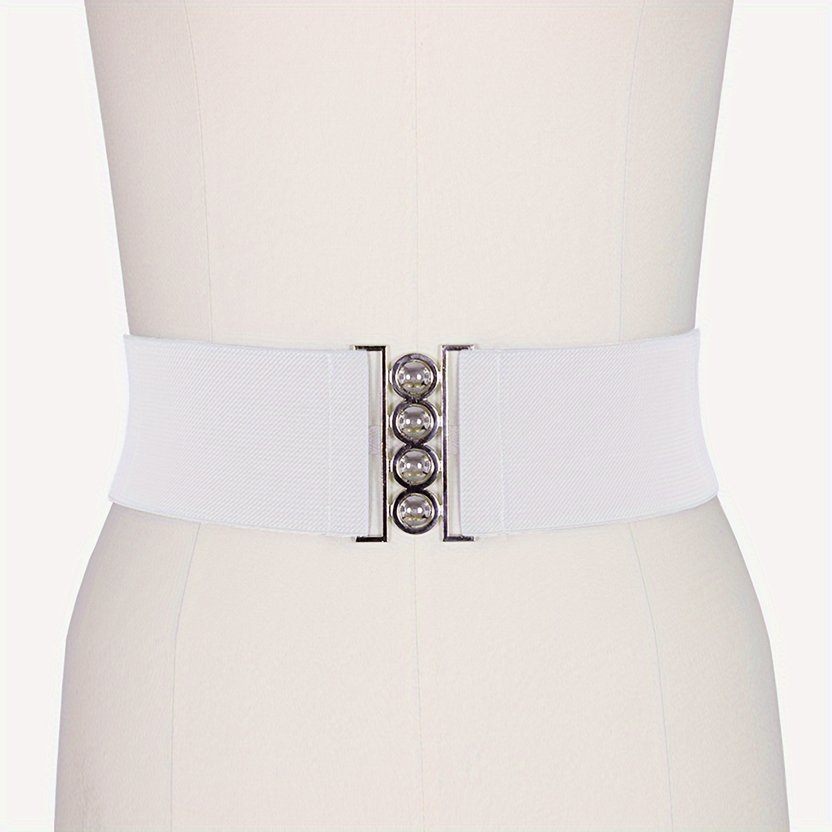 Ladies Belts Dresses White, White Elastic Belts Women