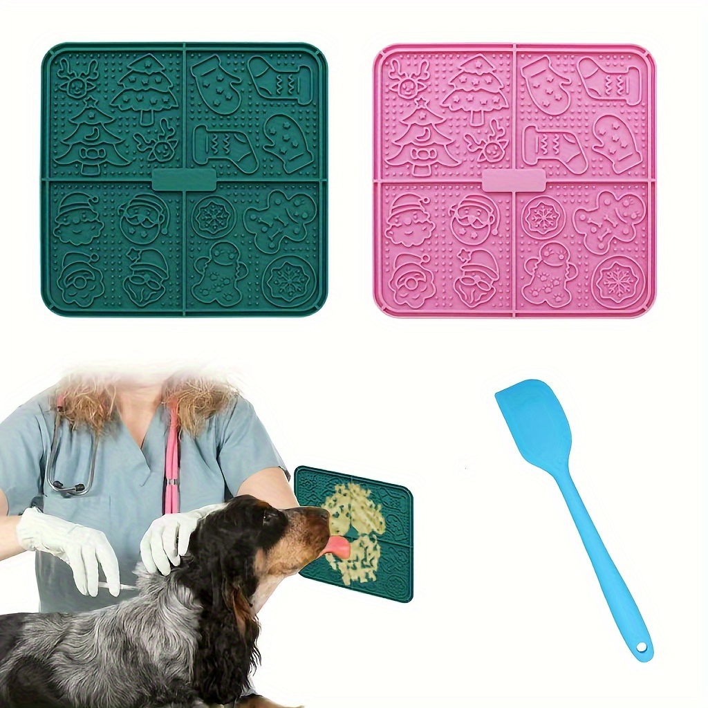 Dog Lick Mat Suction Cups, Silicone Dog Feeding Lick Mat