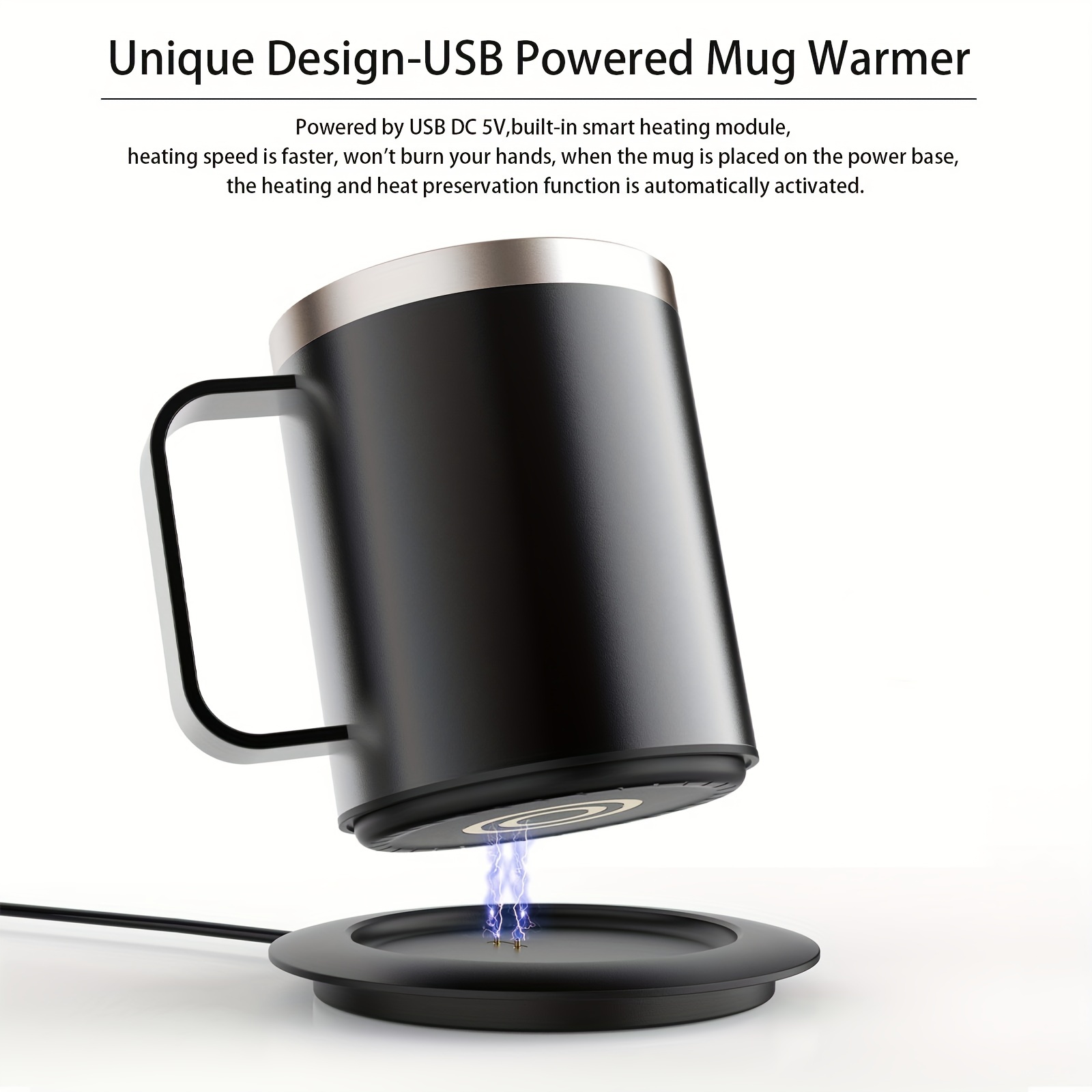 Portable Usb Coffee Mug Warmer With Auto Shut Off Function