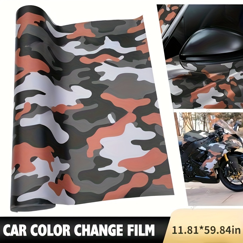 10/20/30/40/50x152cm Black White Camo Vinyl Film Arctic Camouflage Vinyl  Car Wrap Air Bubble Free Camo Vehicle Wraps Stickers - AliExpress