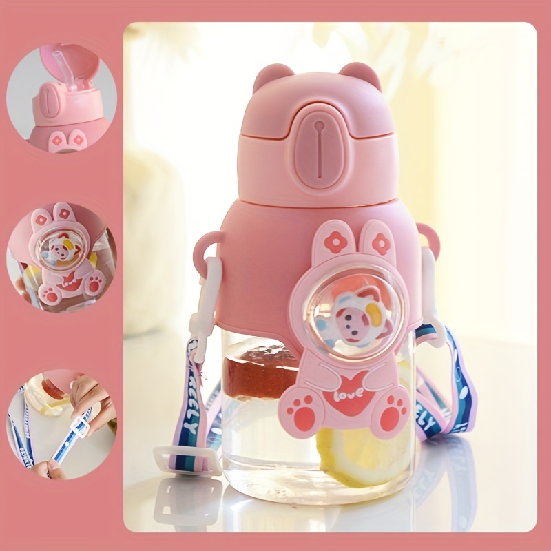 Fun Cartoon Straw Cup for Summer Outings