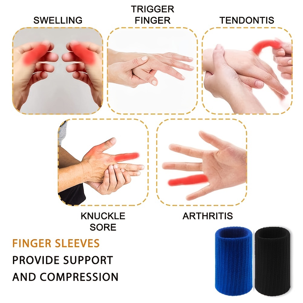 Elastic finger splint black