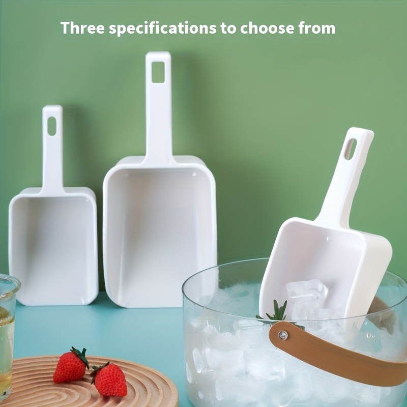Set of 3 Scoopers for Containers, Multi Use Sturdy Ice Scoop for Freezer,  Plastic Small Scoops for Conisters, Flour, Sugar, Powder, Scoop for Candy
