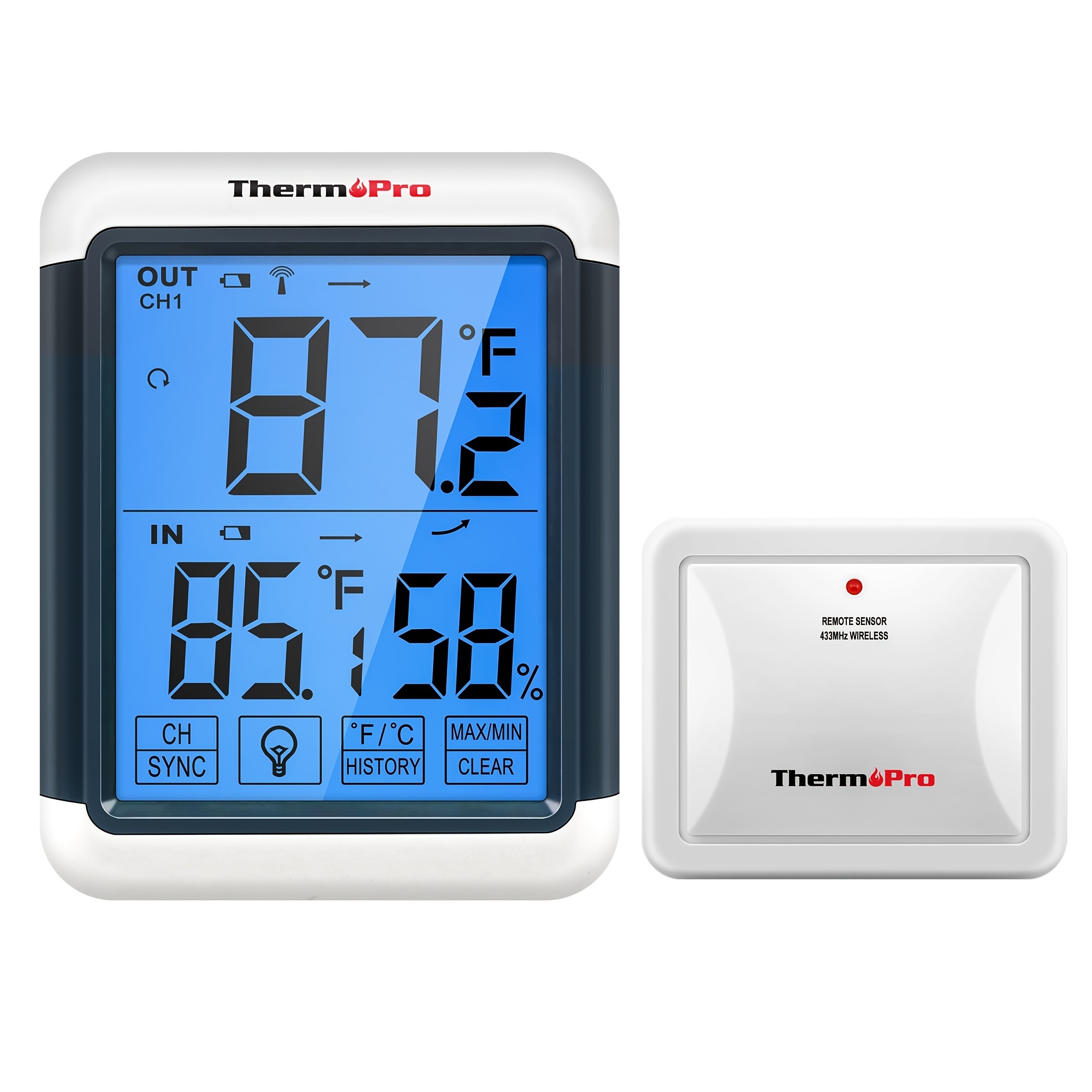 ThermoPro TP152 Large LCD Screen Digital Indoor Home Thermometer