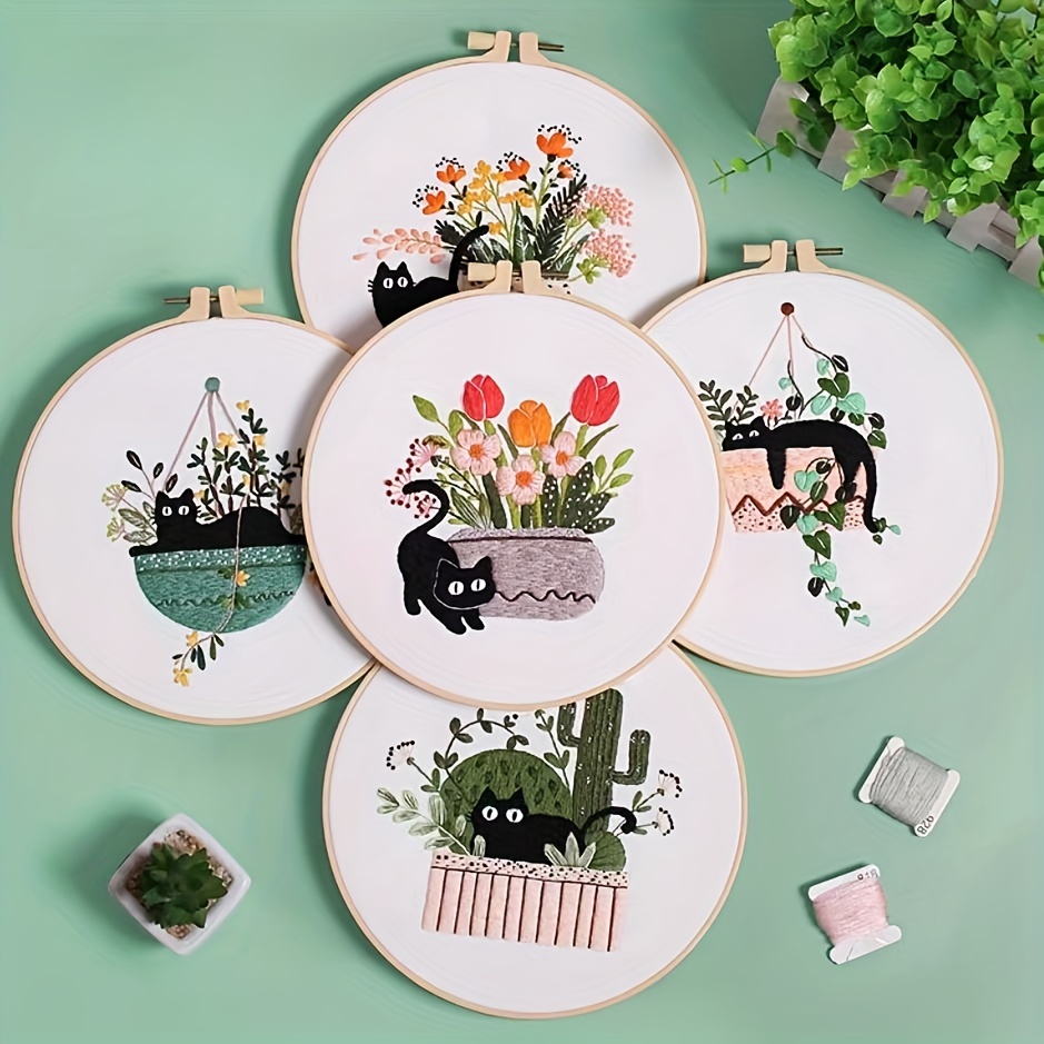 Cat Lady Embroidery Kit: Easy Modern Embroidery — I Heart Stitch