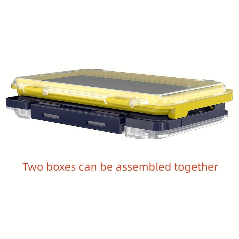 Double sided Portable Fishing Tackle Box Multi compartments - Temu