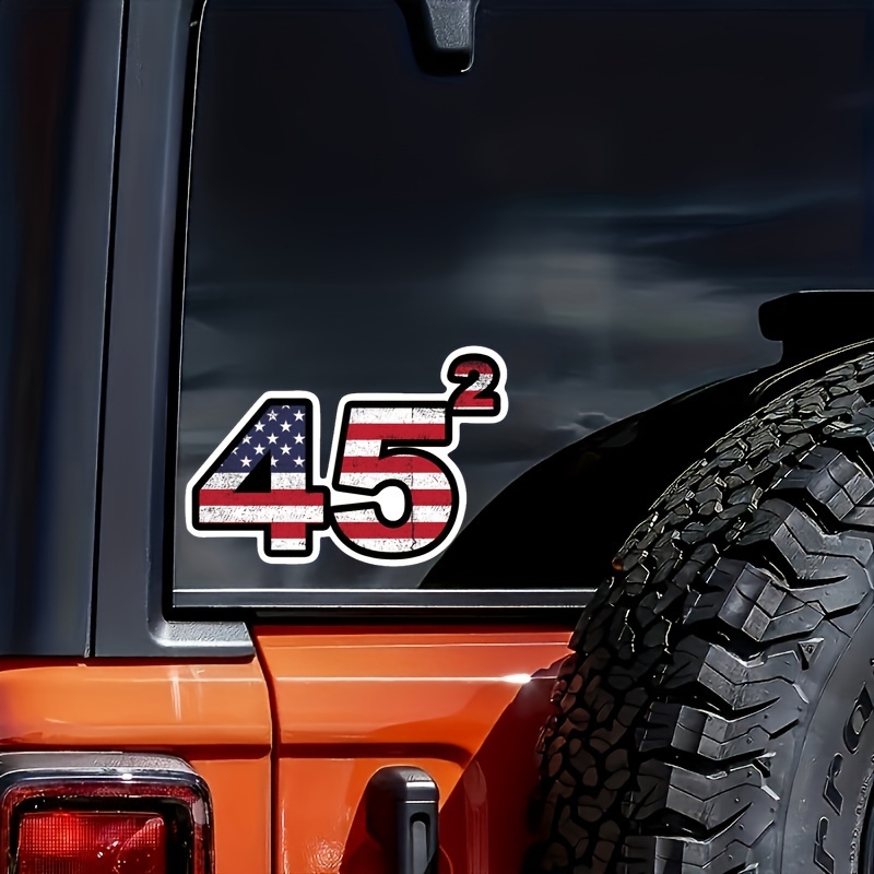 

45th Bumper Sticker 2024 American Flag Usa Car Decal