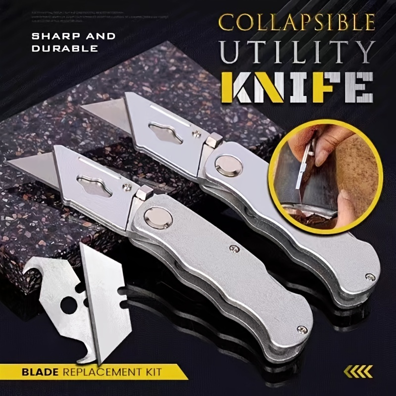 Collapsible Utility Knife Set, Electric Cable Knife, Quick Change Blade