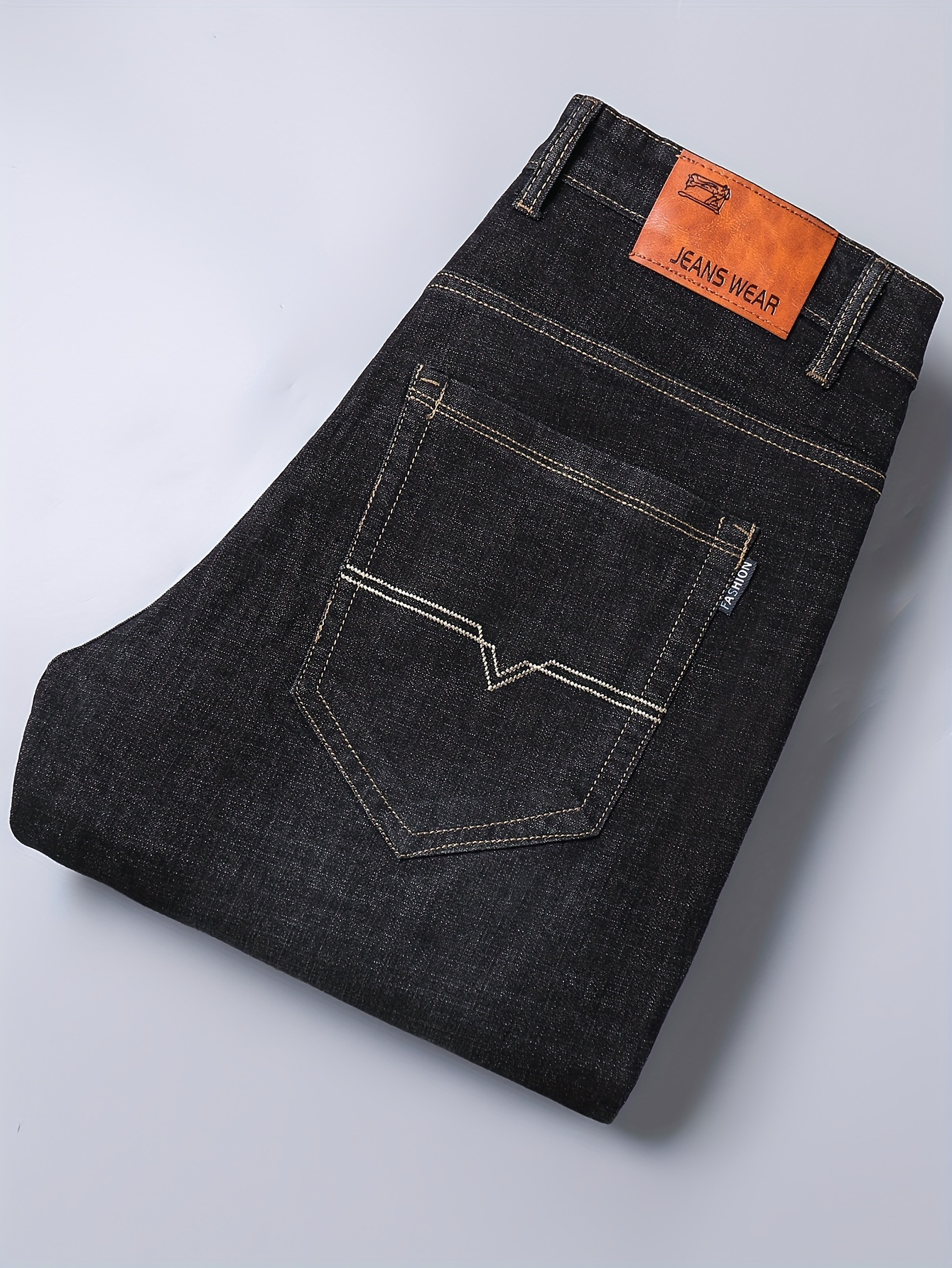 Haut Gamme Jeans R guliers Affaires Pantalons En Denim Temu France