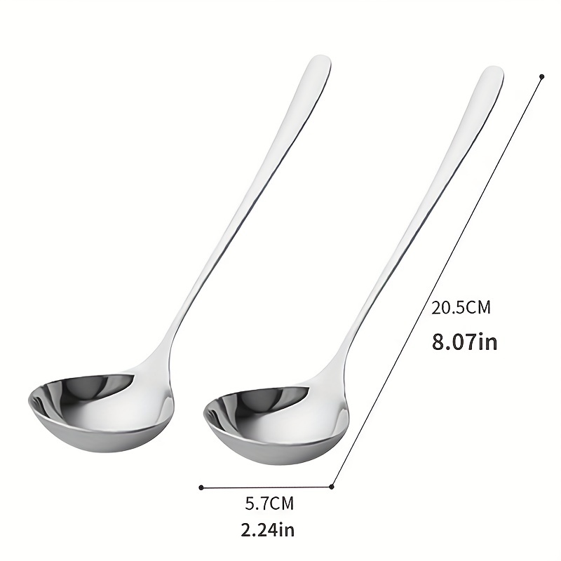 Commercial long handle hot pot spoon stainless steel soup spoon leaky spoon  golden two in one