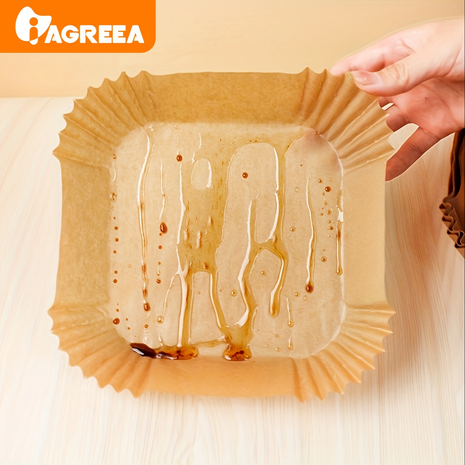 Air Fryer Disposable Paper Liner Square Baked Silicone Oil - Temu