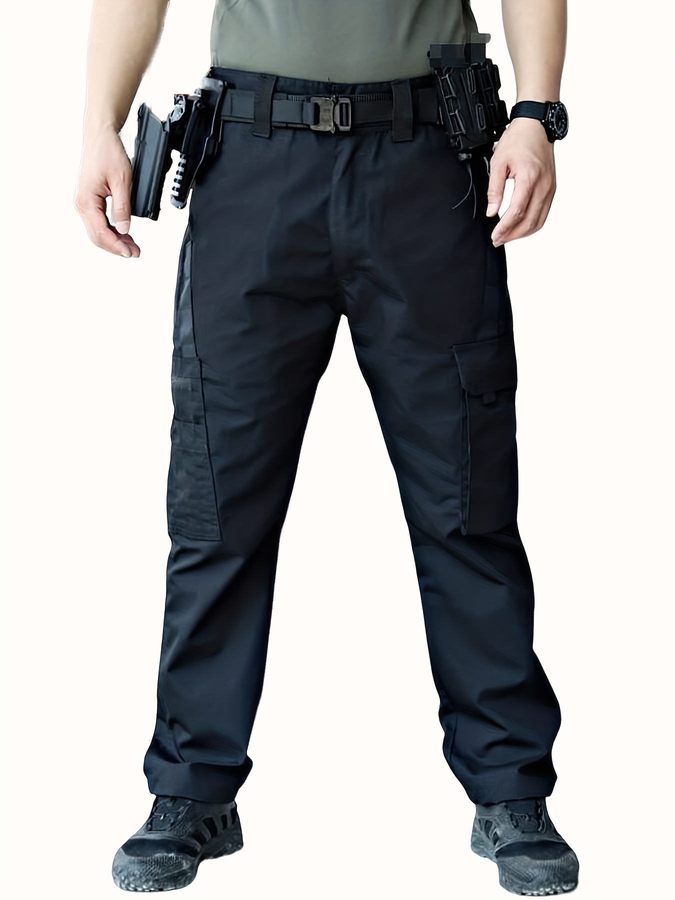 Multi pocket Pocket Design Men's Straight Leg Cargo Pants - Temu Austria