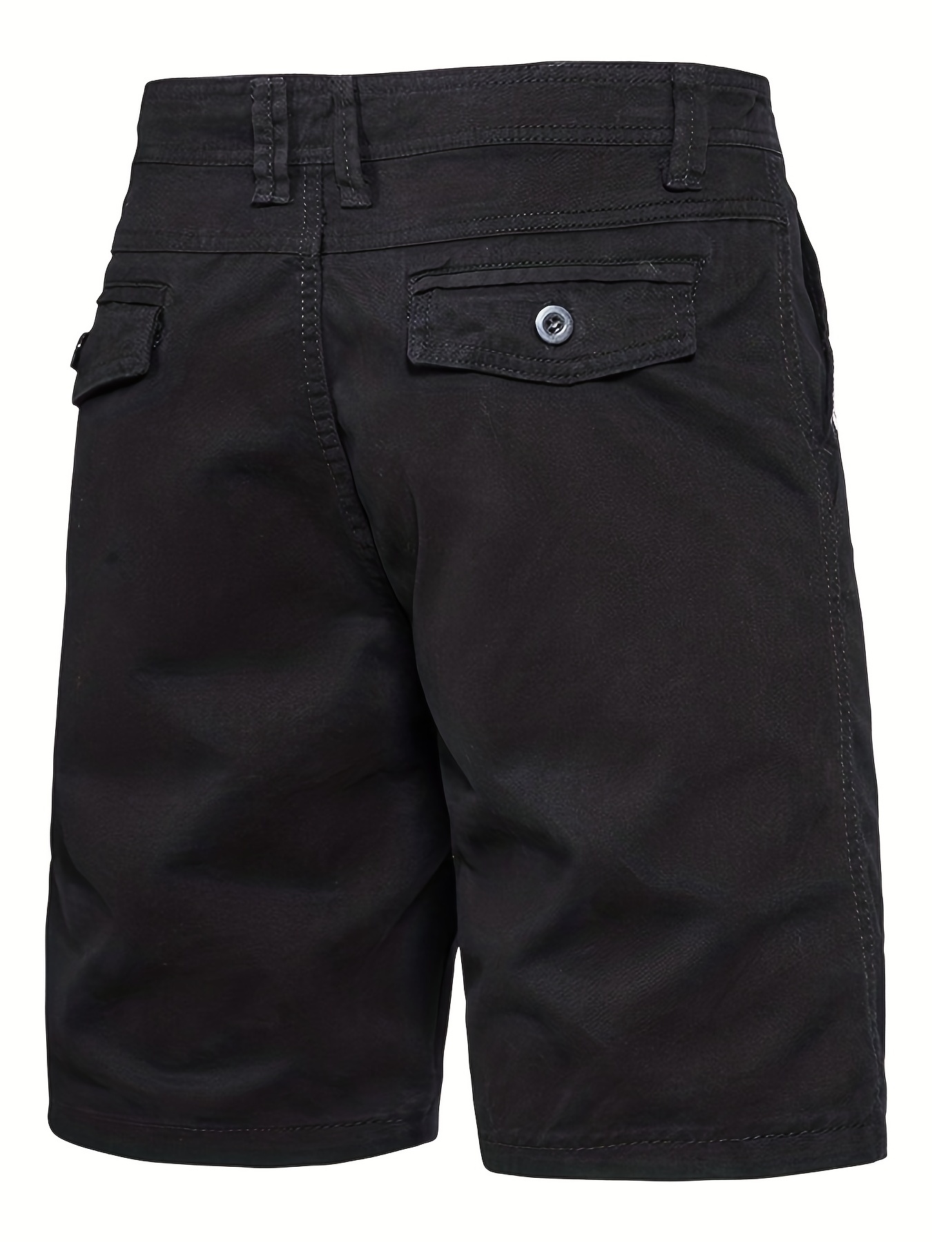Solid Cotton Breathable Men's Cargo Short Pants Lightweight - Temu Canada