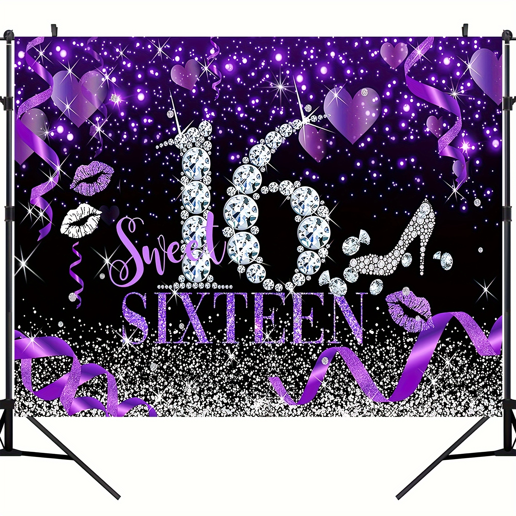 Purple Sweet 16 Decorations