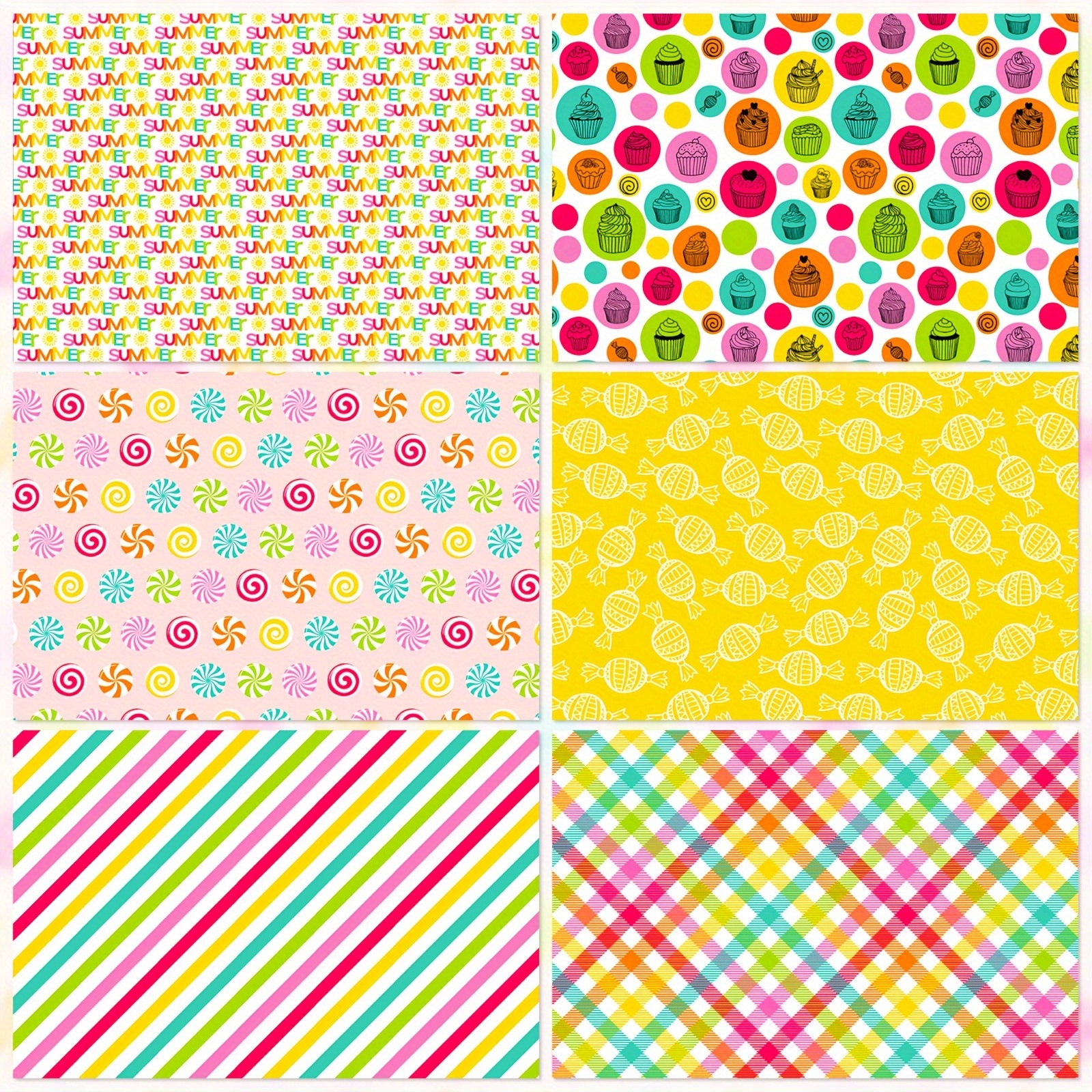 12 Sheets Rainbow Series Material Paper Pack, Beautiful Colored Paper  Cards, Scrapbook, Card Making, Background Paper