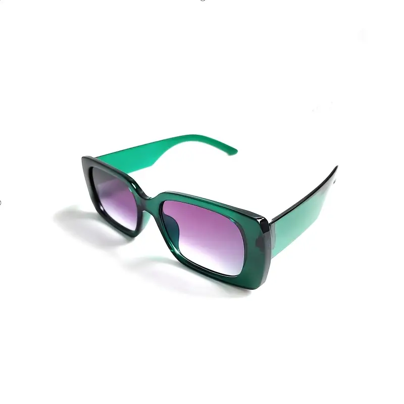 1pc Unisex Green Accessories Oval Frame Fashion Sunglasses For Vacation