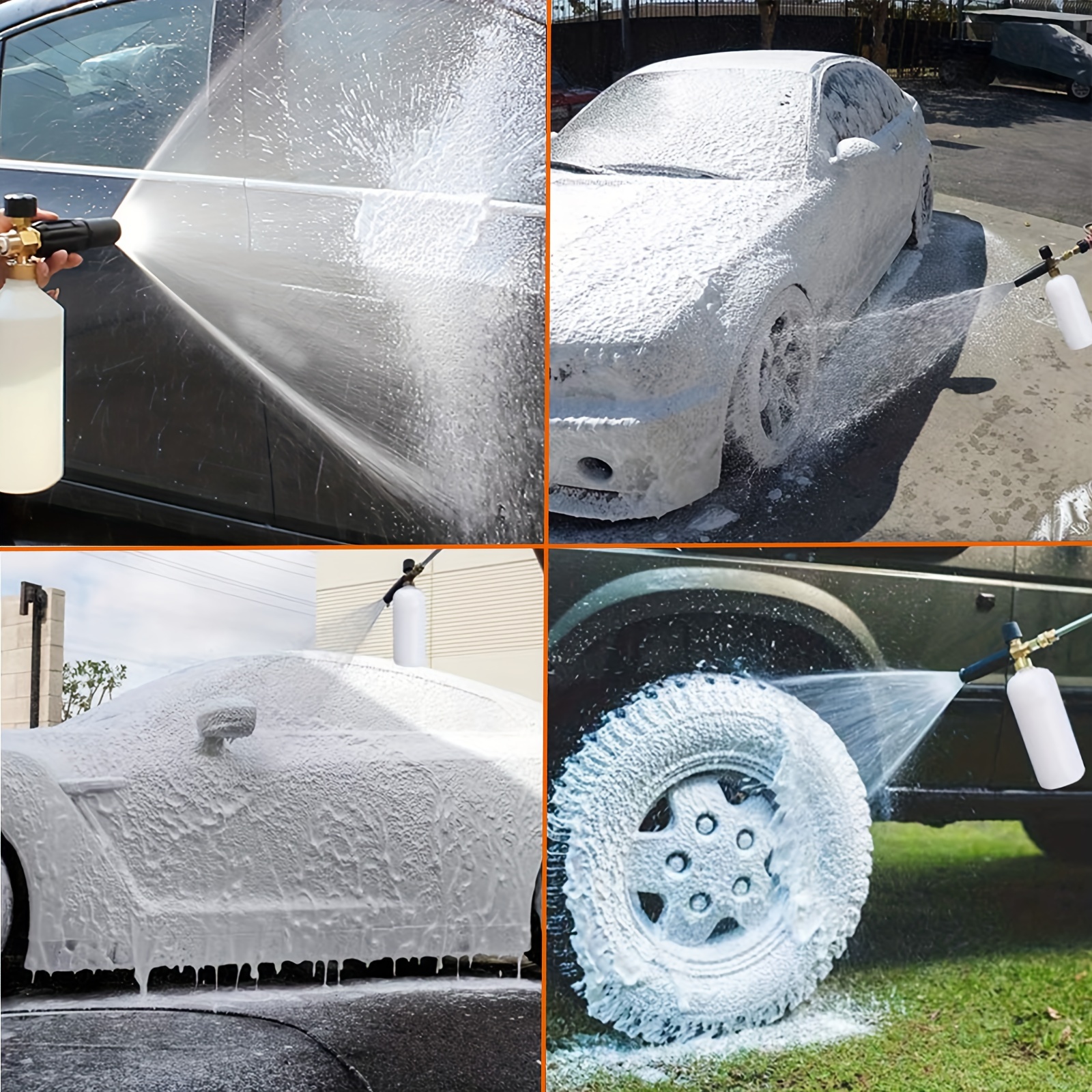 Pressure Washer Car Foam Wash Snow Foam Lance Foam Cannon - Temu