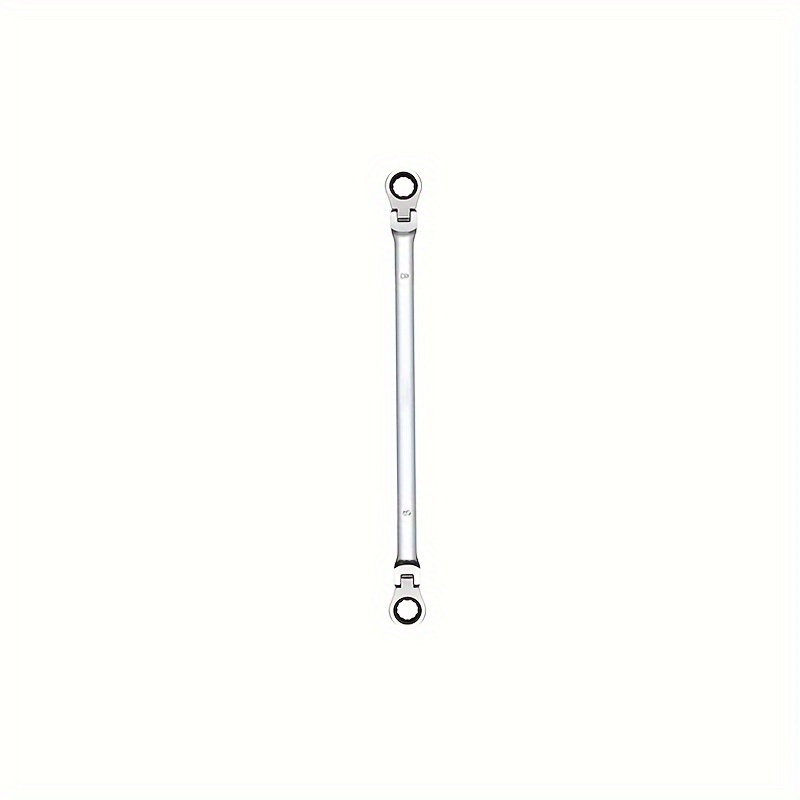 TEMU Extra Long Ratcheting Wrench, End Long Reach Ratchet Wrench Metric 8-19mm, Crv Steel, Gifts For Man