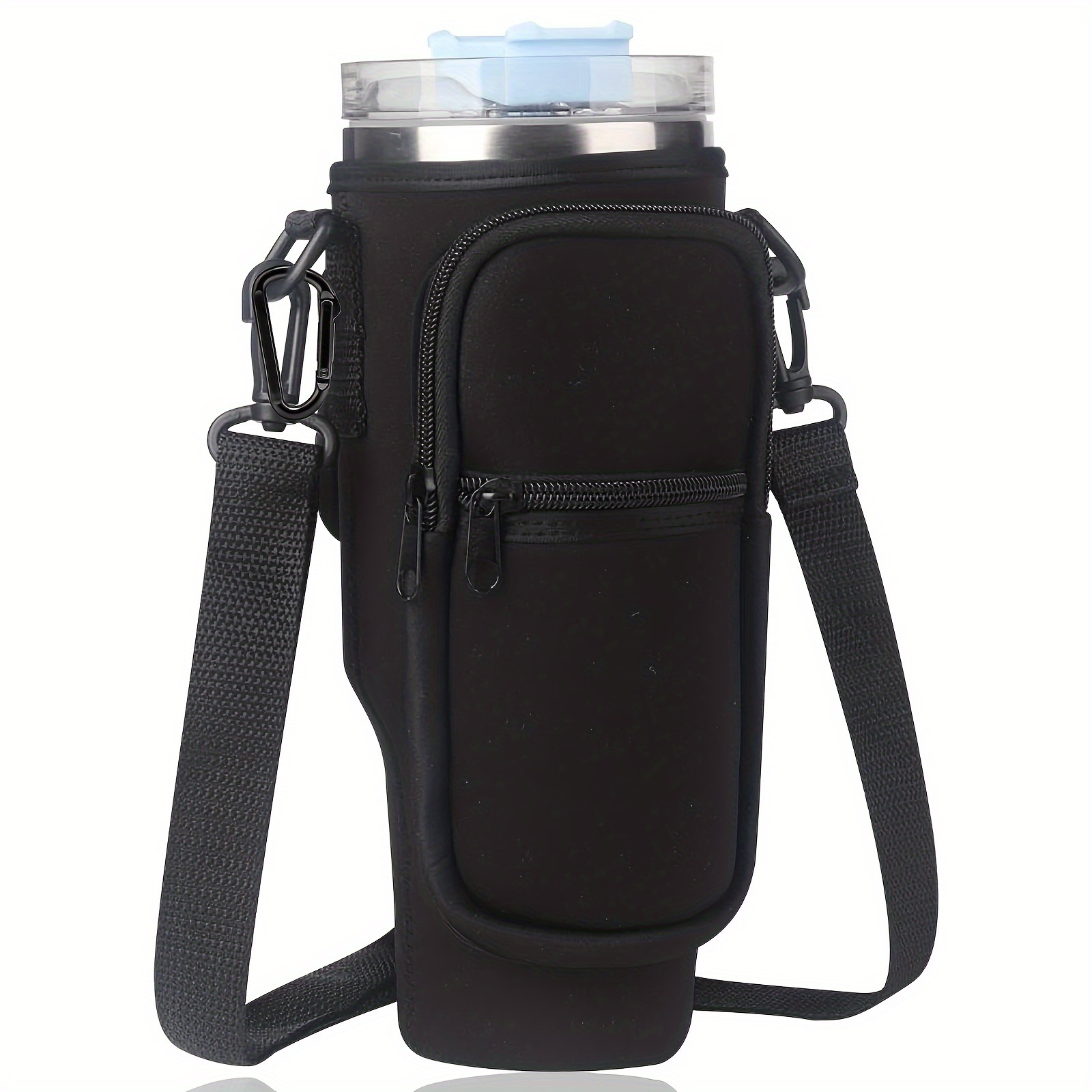 Dropship Water Bottle Carrier Bag With Touch Screen Phone Pocket For Stanley  40oz Tumbler to Sell Online at a Lower Price