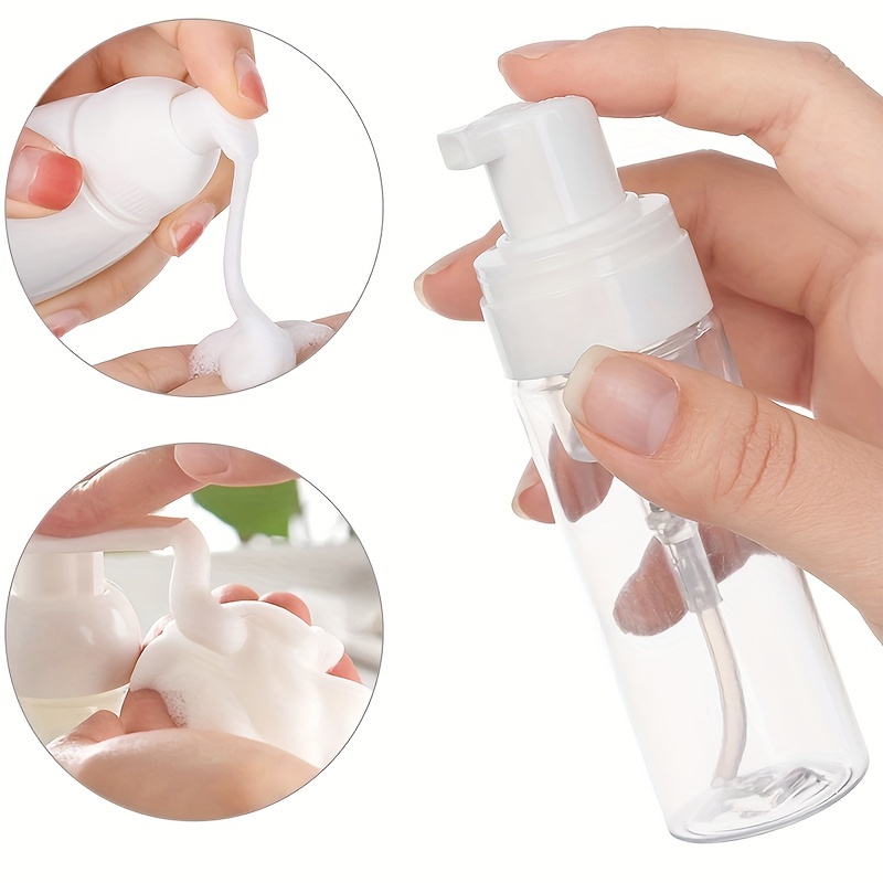 Soap Foaming Bottle Facial Cleanser Foam Maker Bottle with Silicone Clean  Brush Portable Facewashing Mousse Foam