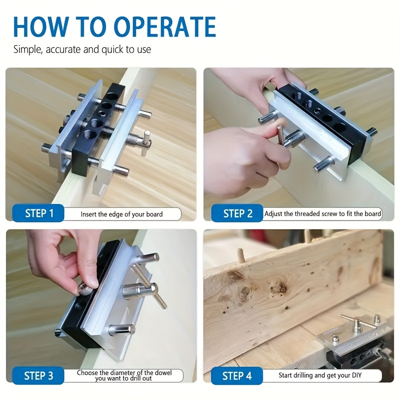 How to Make an Adjustable DIY Dowel Jig (step-by-step)