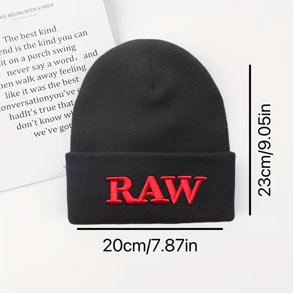 Raw Beanie Hat - Black 