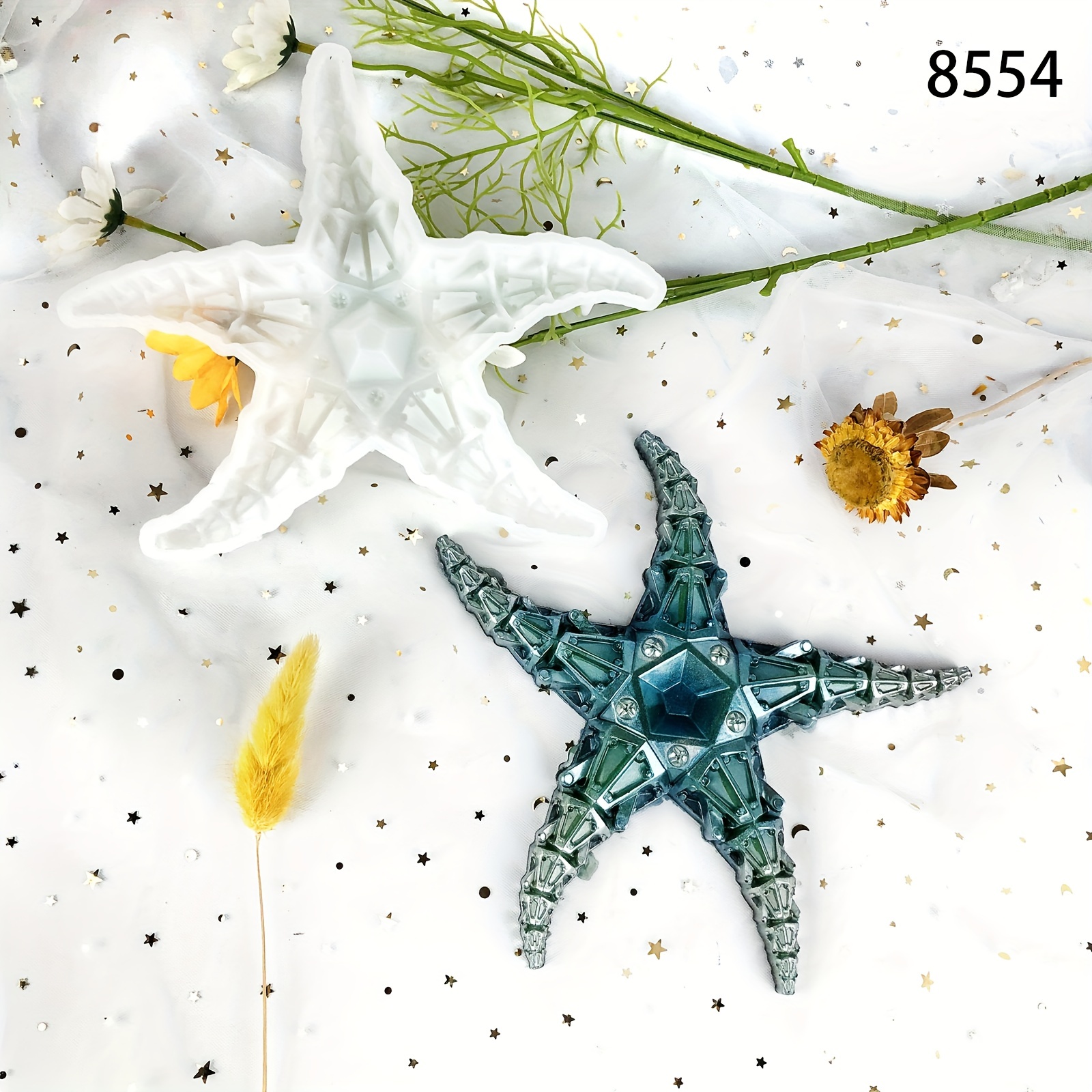 Diy Punk Starfish Silicone Resin Molds Marine Style Sea - Temu