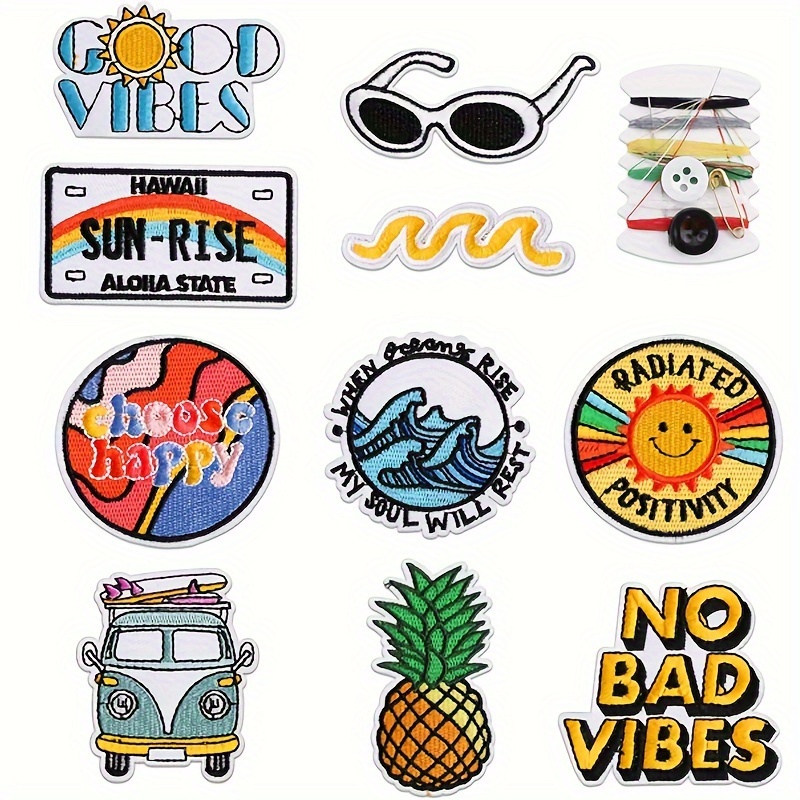 32pcs Iron On Patches For Clothing Jackets Cute Sew On Appliques Patch Iron  On Decals For Jeans Jackets Vest Backpacks Hats