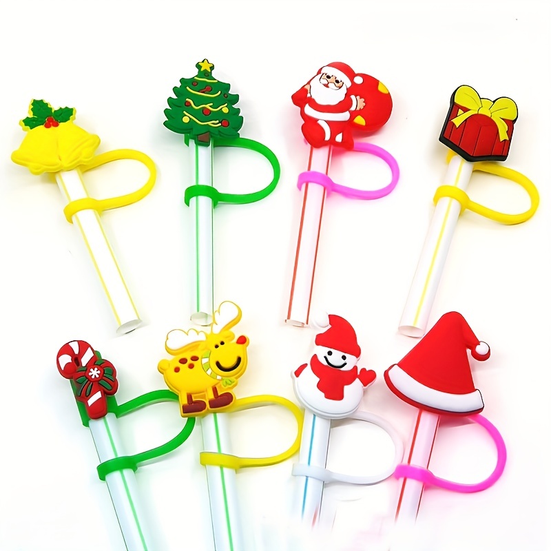 Grinch Straw Toppers/ Reusable Straw Covers