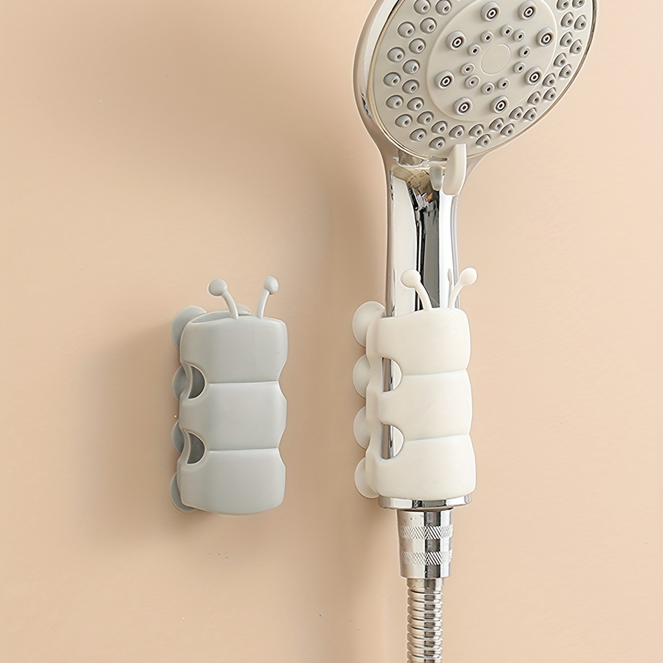 2 Pièces Support de douche à ventouse - Fixation murale pour