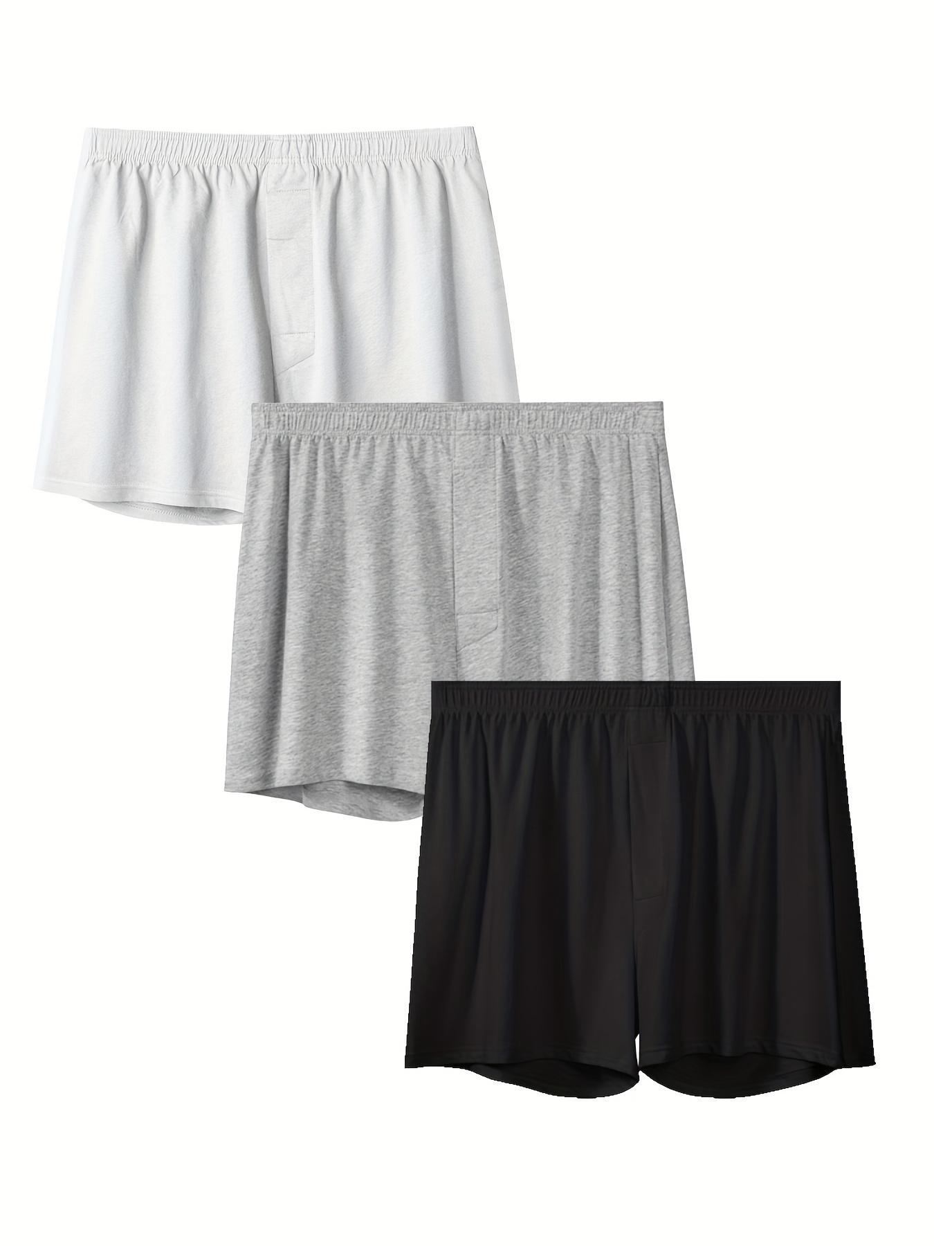 Men's Cotton Boxer Pajama Shorts Casual Breathable - Temu