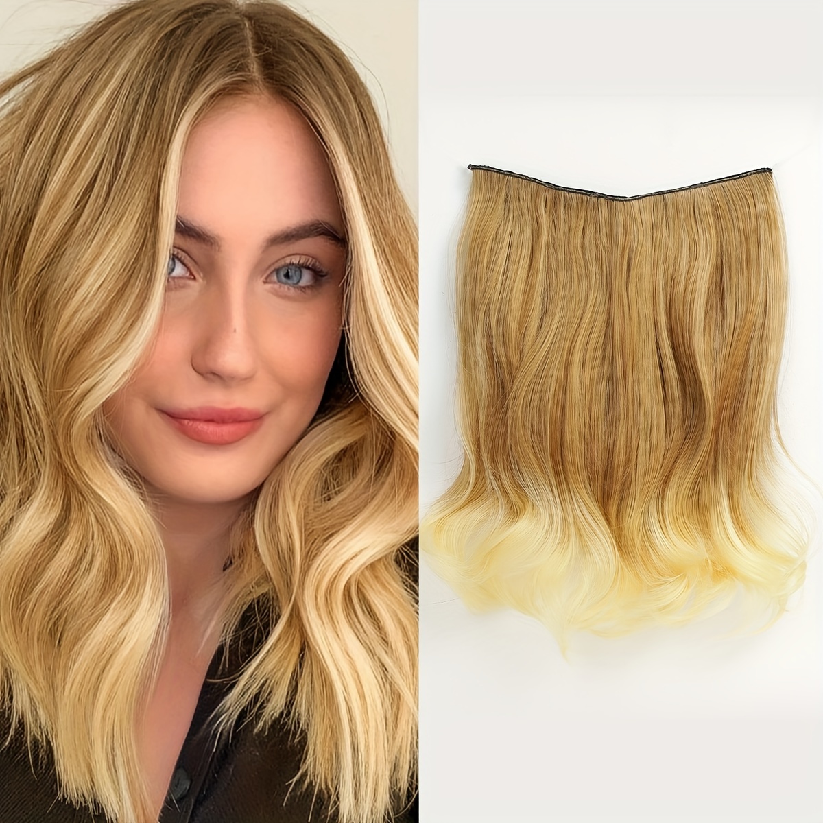 Curly Synthetic Hair Extensions for Daily Use