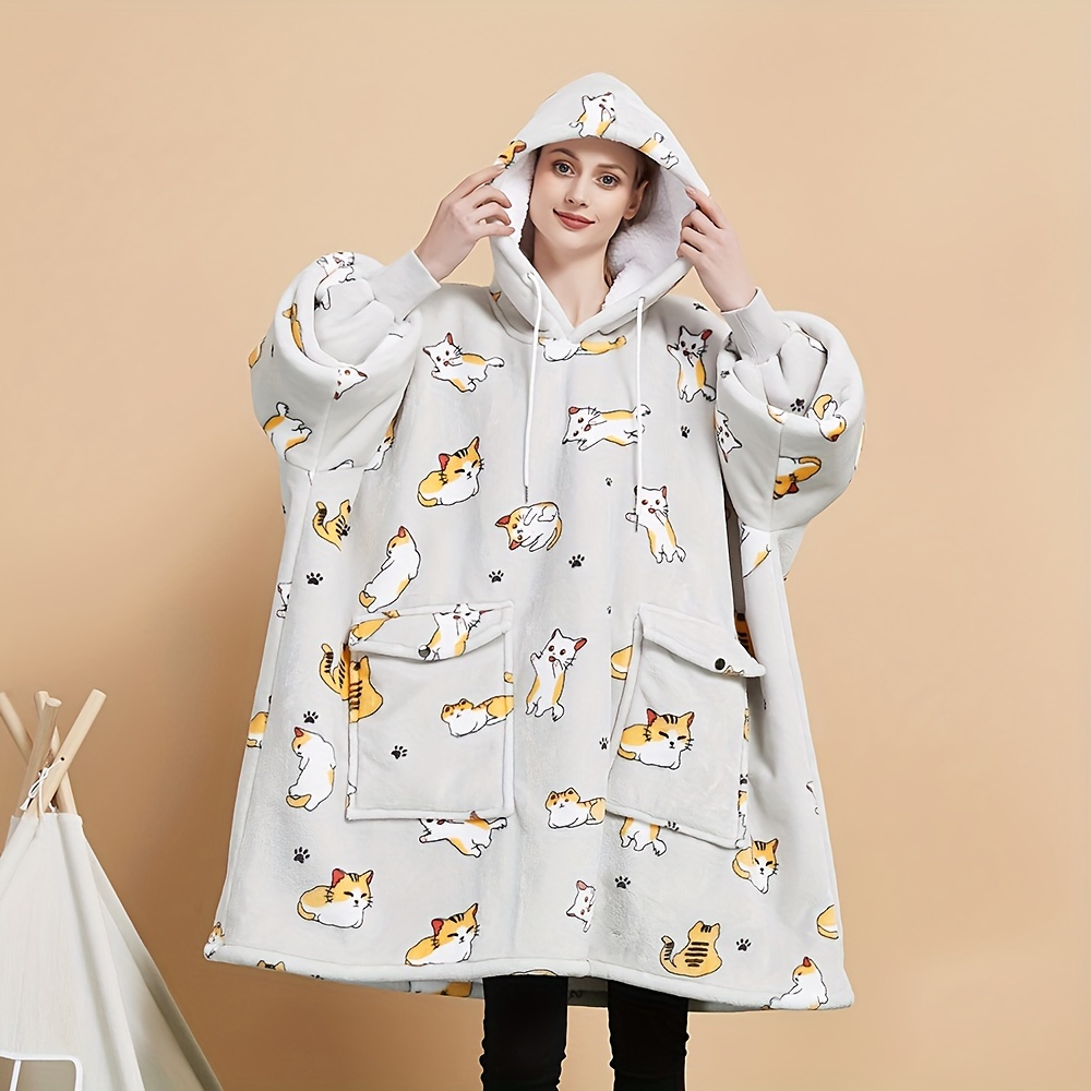 Cozy In Style: Oversized Blanket Hoodie Perfect Gift Women! - Temu