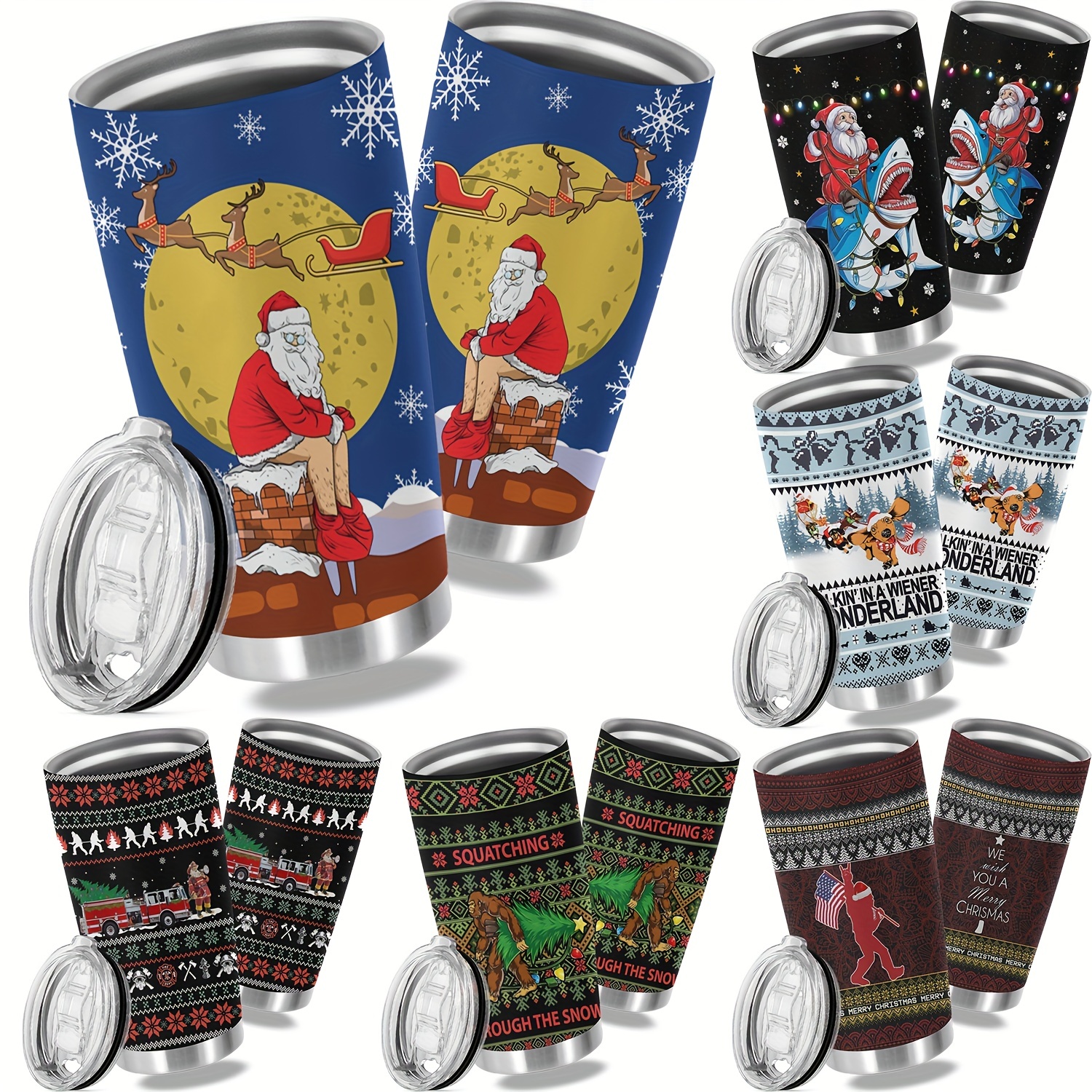 Christmas Tumbler Stainless Steel And Double Wall Insulated - Temu