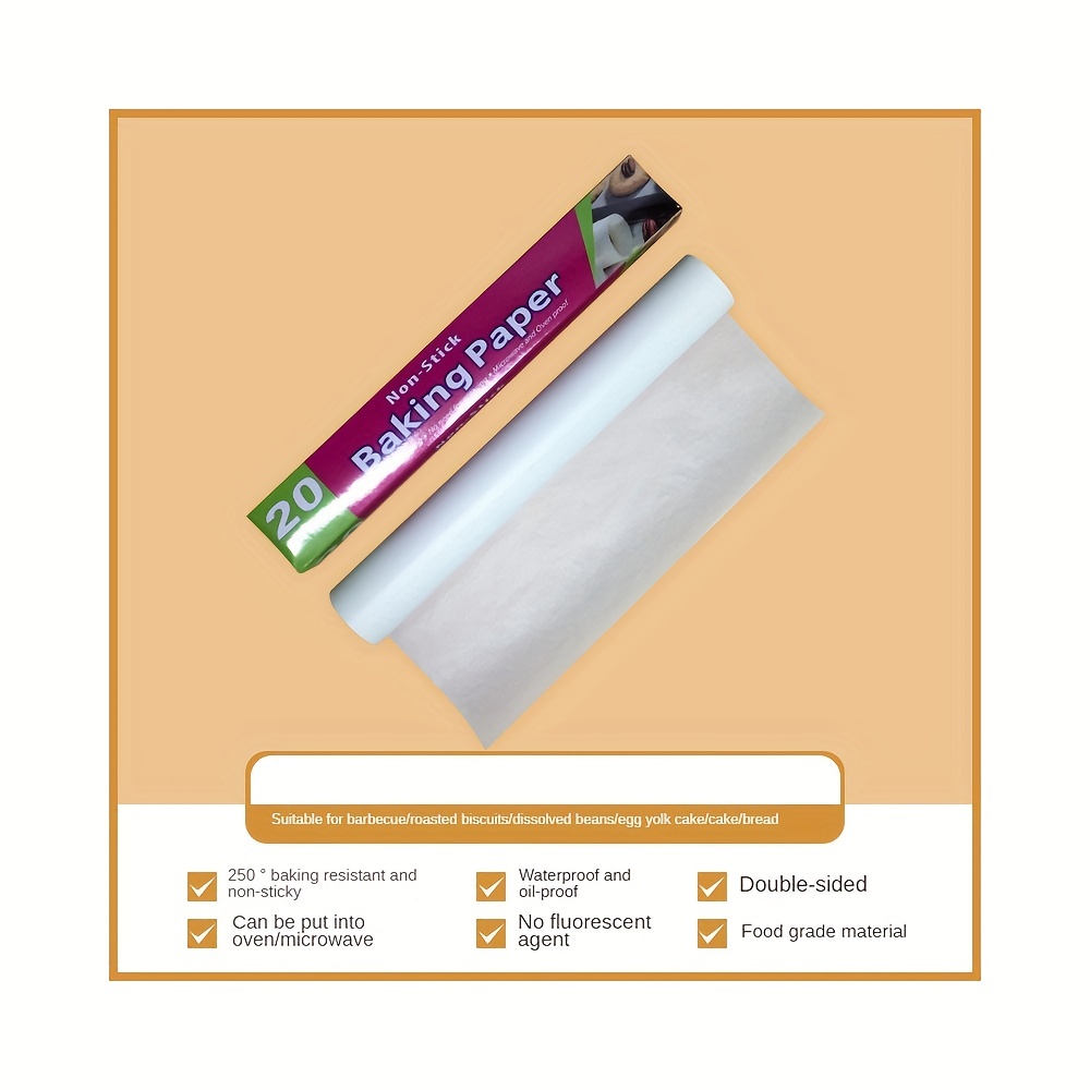 5M 10M Baking Paper Parchment Paper Rectangle Baking Sheets for Bakery BBQ