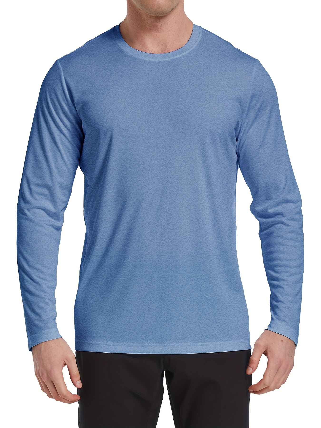 Men's Casual V Neck Long Sleeve T shirt Big Chest Pocket Dad - Temu