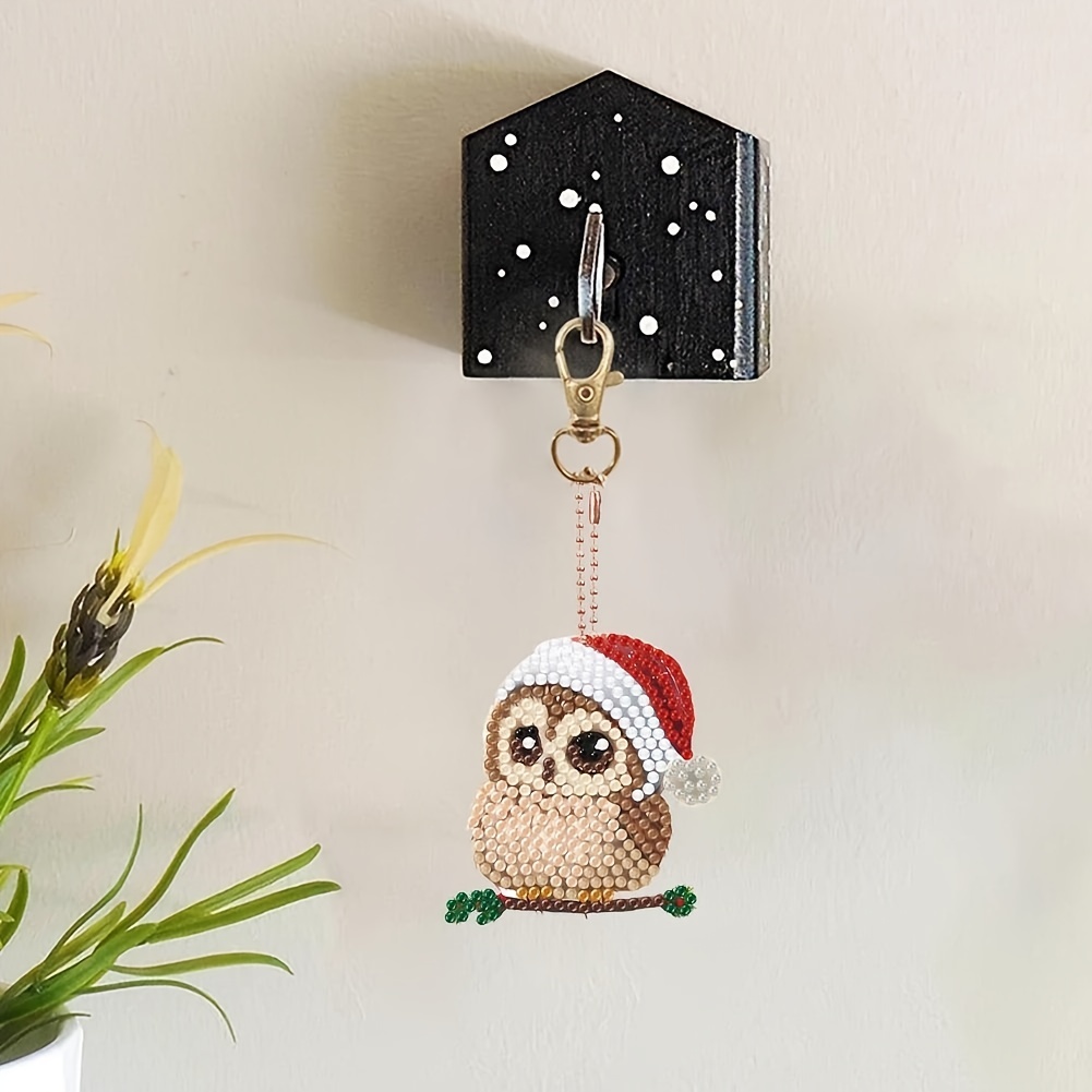 Diy Penguin Diamond Art Keychains Christmas Pendant Size - Temu