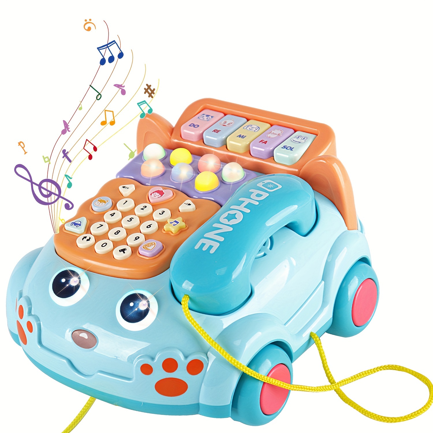 Jouets pour bébé téléphone musical téléphone en forme de - Temu France
